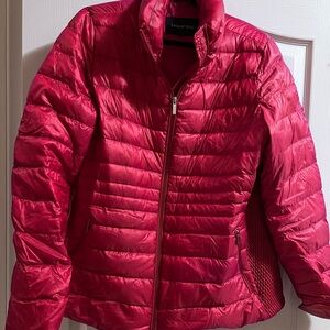 Lands' End Women's Vibrant Red Puffer Coat